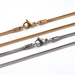 Collane a catena quadrata in acciaio inossidabile 304&nbsp;NJEW-K049-06M