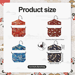 8 Stück Polycotton-Taschen in 8 Stilen&nbsp;ABAG-BT0001-03