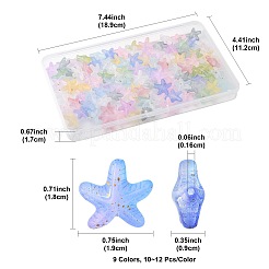 100pcs 9 Farben undurchsichtige Acrylperlen&nbsp;OACR-FS0002-42
