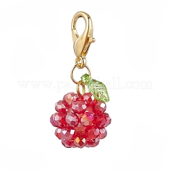 10 pz decorazioni pendenti in vetro a forma di frutta&nbsp;HJEW-MZ00339