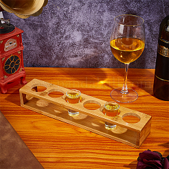 Organizador de copas de vino de bambú con 6 agujero&nbsp;ODIS-WH0081-17B-01