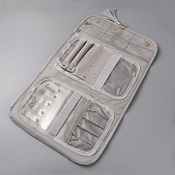 Reise-Schmuckaufbewahrungsrollen aus PU-Leder für Ohrringe&nbsp;ABAG-WH20005-76