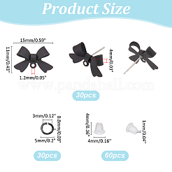 Legierung Ohrstecker Zubehör&nbsp;DIY-ME0001-01B