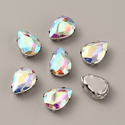 Tropfenförmiger Strass zum Aufnähen&nbsp;FIND-WH0128-86A-01