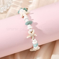 Verstellbare Armbänder aus natürlichen Amazonit-&nbsp;BJEW-JB13835