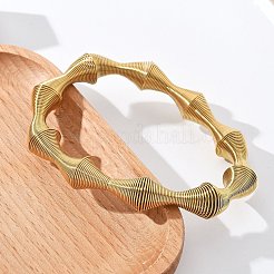 Bracciali elastici in acciaio inossidabile 304 per donna&nbsp;LS-BJEW-P315-02C-G