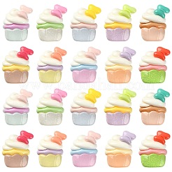Undurchsichtige Decoden-Cabochons aus Harz&nbsp;RESI-CJC0019-27