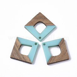 Colgantes de resina y madera de nogal&nbsp;RESI-S358-28