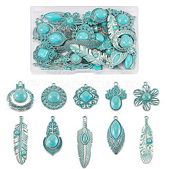 30 pz 10 stili pendenti in lega di stile tibetano&nbsp;FIND-TA0010-14