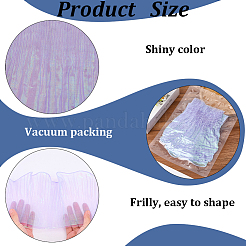 10 yard de bordure en dentelle plissée en polyester Lucency&nbsp;OCOR-GF0004-74G