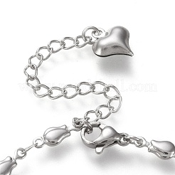 Fabrication de bracelets en acier inoxydable 304 résistants au ternissement pour la Saint-Valentin&nbsp;STAS-L248-007P-B