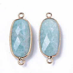 Natürliche Amazonite Verbinder Anschlüsse&nbsp;G-R472-03H