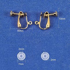 Risultati di orecchini a clip in ottone e tappetino per clip in plastica&nbsp;DIY-PH0018-02