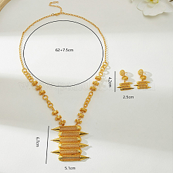 Geometrische Ohrringe und Halsketten-Sets aus orientalischer Legierung für Damen&nbsp;JS5535