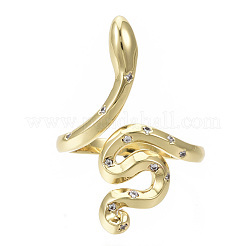 Micro cuivres ouvrent zircone cubique anneaux de manchette&nbsp;RJEW-S044-072-NF