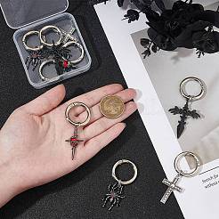 8 stücke 4 stile legierung schuhe charme&nbsp;HJEW-BM0001-03