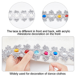 Rubans de fil métallisé jacquard&nbsp;DIY-WH0283-97B