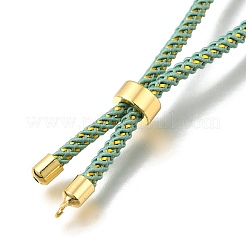 Fabrication de bracelet coulissant en cordon de coton tressé&nbsp;MAK-R001-01G-30