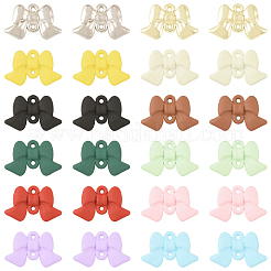 24 Stück 12 Farben Sprühlackierte Legierungsverbinder-Charms&nbsp;FIND-YW0012-40