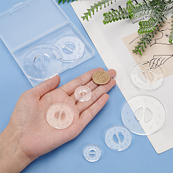 8 Stück transparentes Acryl-Ton-Werkzeug in 4 Stilen&nbsp;TACR-PH0001-62