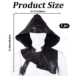 Copricapo in similpelle per costume da pirata&nbsp;AJEW-WH0415-61B