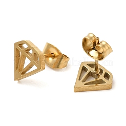 Boucles d'oreilles à tige en acier inoxydable 304&nbsp;EJEW-I311-02A-G