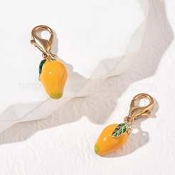 Decorazioni pendenti in ottone smaltato&nbsp;HJEW-YW00573-07