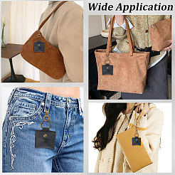 2 pochette de rangement pour bagues en cuir PU bicolore avec pendentif décoratif&nbsp;KEYC-CL0001-58B