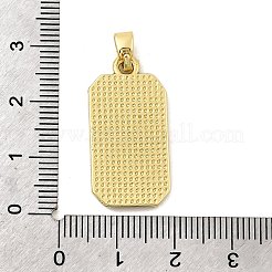 Rechteckige und herzförmige Messinganhänger&nbsp;KK-C134-36G