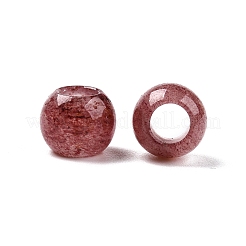 Natürliche Erdbeerquarz europäische Perlen&nbsp;G-T092-10mm-29