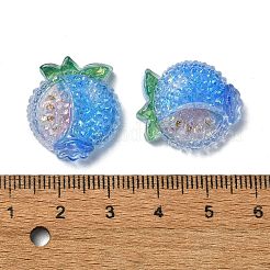 Cabochon decoden in resina epossidica trasparente con frutta&nbsp;CRES-I030-23F