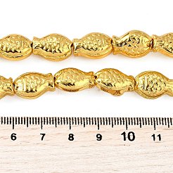 Chapelets de perles en verre électroplaqué&nbsp;EGLA-V001-01E