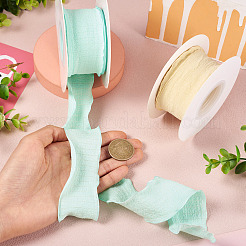 2 Rolle 2-farbiges Polyester-Rüschenband&nbsp;OCOR-TA0001-76B