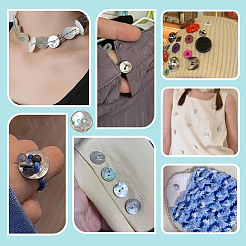 100 Stück natürliche Paua-Muschelknöpfe&nbsp;BUTT-GA0001-33