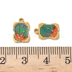 304 Edelstahl-Emaille-Anhänger&nbsp;STAS-I351-12G