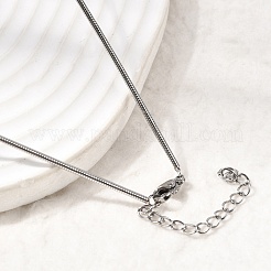 1.5 mm runde Schlangenkettenhalsketten aus 304 Edelstahl&nbsp;NJEW-G195-02P