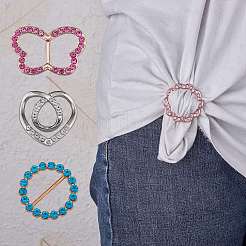 9 stücke 9 stil legierung strass schnallen&nbsp;DIY-SZ0008-58