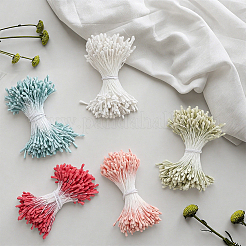 5 fascio di 5 colori di gesso con anima di fiori artificiali in cordino di cotone&nbsp;DIY-GF0014-07B