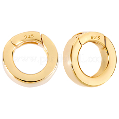 1 pieza 925 anillos de resorte de plata esterlina&nbsp;STER-SC0001-65C