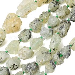 Rohe raue natürliche prehnite Perlenstränge&nbsp;LS-G-P528-A05-01A