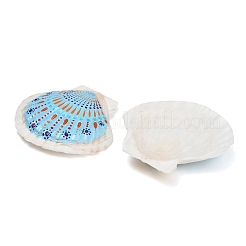 Colgantes grandes de concha natural estampada&nbsp;SH-CBA93AD-19E