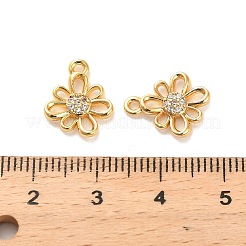 Ottone micro spianare fascino zirconi&nbsp;KK-D300-09G