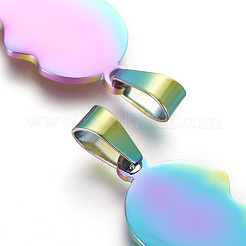Pendentifs fendus en acier inoxydable 304&nbsp;STAS-F214-01M