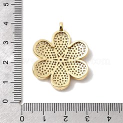 Pendentifs avec zircon cubiques à micro-pavés en laiton&nbsp;KK-L258-08G