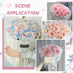 2 sacchetto di carta da regalo per bouquet di fiori in organza&nbsp;DIY-GF0009-26A