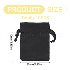 10 sac cadeau porte-bonheur en brocart avec cordon de serrage&nbsp;PAAG-TADJ0001-01F