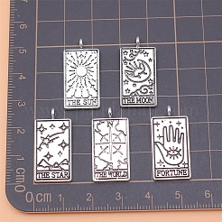 5pcs 5 colgantes de aleación de estilo tibetano de estilo&nbsp;LS-PW-WG23267-01