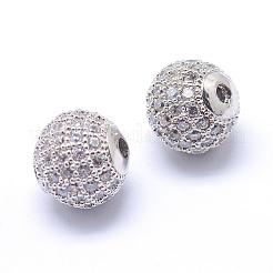 Gestell Messing Zirkonia Perlen&nbsp;ZIRC-S001-10mm-A02