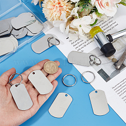 Kit fai da te per realizzare portachiavi in acciaio inossidabile&nbsp;DIY-OC0014-11B