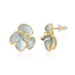 Orecchini in ottone fiore dello smalto&nbsp;FS-WGDDC1E-01